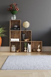 Home Discount Vida Designs Durham 6 Cube Staircase Storage Unit Bookcase 965 x 965 x 290 mm in Dark Brown - thumbnail 3