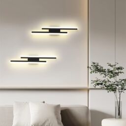 Pheashine Modern LED acrylic wall lamp, Warm light 3000K Length 40cm Indoor use in Black - thumbnail 3