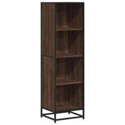 Berkfield Home Book Cabinet Brown Oak 40x35x139 cm Engineered Wood - Size: 40 x 35 x 139 cm - thumbnail 2
