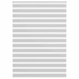 Berkfield Home Elegant Zebra Blind Light Grey 160x230 cm Fabric Width 155.9 cm P - thumbnail 2