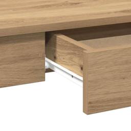 Berkfield Home Desk Artisan Oak 100x45x75 cm Engineered Wood in Brown - Size: 100 x 45 x 75 cm - thumbnail 8