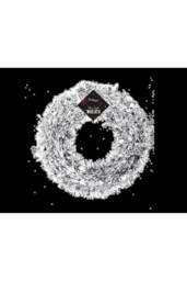 KDMD Silver Tinsel Christmas Wreath 28cm 5 Pack - thumbnail 2
