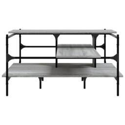 Berkfield Home Decorative Coffee Table Grey Sonoma 100x100x48.5 cm Engineered¬†Wood - thumbnail 5