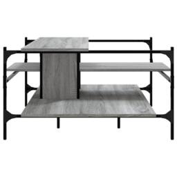 Berkfield Home Decorative Coffee Table Grey Sonoma 100x100x48.5 cm Engineered¬†Wood - thumbnail 6