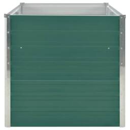 Berkfield Home Raised Garden Bed 160x80x77 cm Galvanised Steel Green - Size: 160 x 80 x 77 cm - thumbnail 4