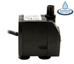 Primrose Mains Powered Water Feature Pump 750LPH in Black