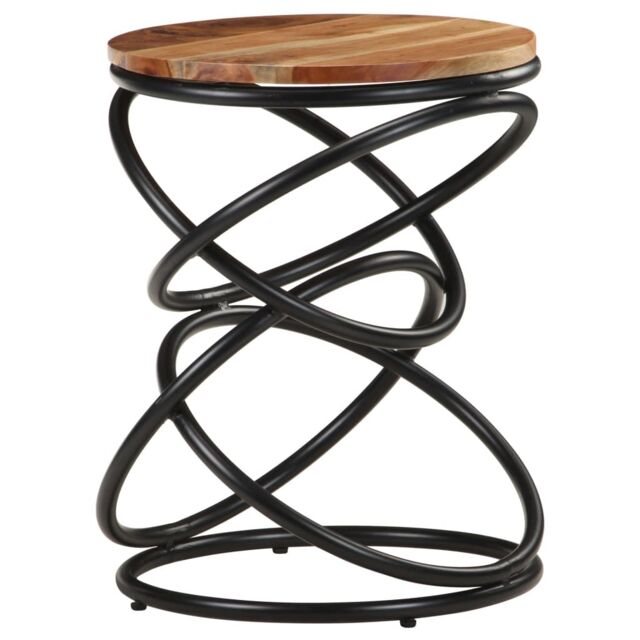 Berkfield Home End Table 40x40x52 cm Solid Acacia Wood in Brown - Size: 40 x 40 x 52 cm - image 1