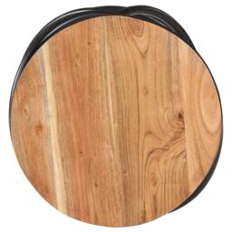 Berkfield Home End Table 40x40x52 cm Solid Acacia Wood in Brown - Size: 40 x 40 x 52 cm - thumbnail 4