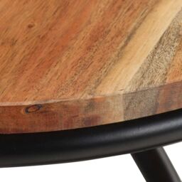 Berkfield Home End Table 40x40x52 cm Solid Acacia Wood in Brown - Size: 40 x 40 x 52 cm - thumbnail 5