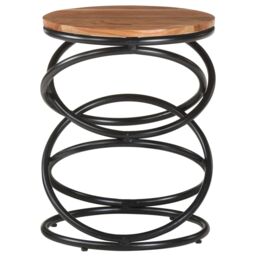 Berkfield Home End Table 40x40x52 cm Solid Acacia Wood in Brown - Size: 40 x 40 x 52 cm - thumbnail 2