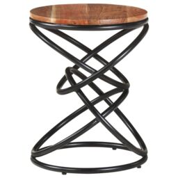 Berkfield Home End Table 40x40x52 cm Solid Acacia Wood in Brown - Size: 40 x 40 x 52 cm - thumbnail 3