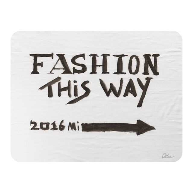 Benjamin Tate Design Fashion This Way Blanket in Natural - Size: 120 cm x 150 cm - image 1