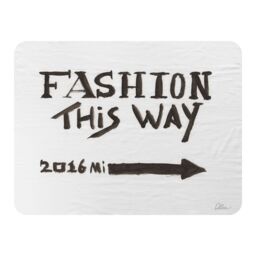 Benjamin Tate Design Fashion This Way Blanket in Natural - Size: 120 cm x 150 cm - thumbnail 1