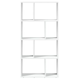 Berkfield Home Bookcase White 60x20x120 cm Engineered Wood - Size: 60 x 20 x 120 cm - thumbnail 5