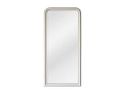 Vente-unique Large Paulownia Wood Mirror - L80 X H180 Cm - Matt White - HELOISE - thumbnail 2