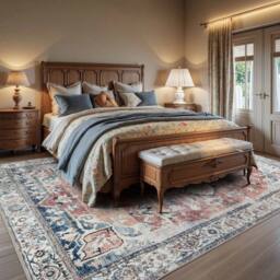 SPETLEK 160*230cm Luxury Non Slip Large Traditional Rugs Bedroom in Beige - Size: 160 cm x 230 cm - thumbnail 6