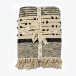 Allure Bath Fashions Nina Bobble Textured Throw Blanket in Beige - Size: 125 cm x 150 cm - thumbnail 2