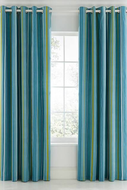 Scion 'Mr Fox' Lined Curtains in Teal - Size: 168 cm width x 183 cm drop - image 1