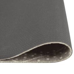 Berkfield Home Kitchen Rug Washable Rhombus 45x150 cm Velvet in Grey