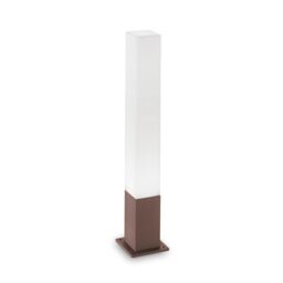 Netlighting Edo Outdoor Bollard Lamp 1 Light Coffee IP44 in Brown