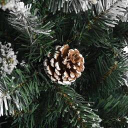 Berkfield Home Artificial Christmas Tree with 150 LEDs Green 66 x 66 x 150 cm - thumbnail 9