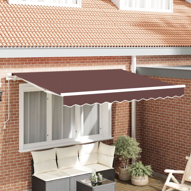 Berkfield Home Awning Replacement Fabric for 3.5x2 m Frame Brown - image 1