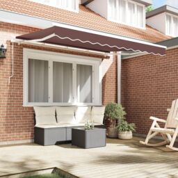 Berkfield Home Awning Replacement Fabric for 3.5x2 m Frame Brown - thumbnail 3