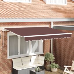 Berkfield Home Awning Replacement Fabric for 3.5x2 m Frame Brown - thumbnail 1