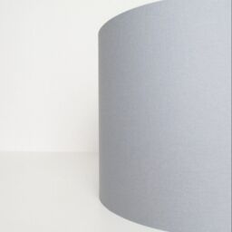 CGC Lighting 'Lupo' Luxury Grey Cotton & Silver Inner Round Pendant Drum Lamp Shade - thumbnail 5
