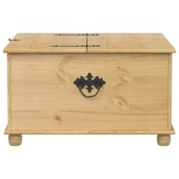 Berkfield Home Storage Box Corona 90x78x45 cm Solid Wood Pine in Light Tan - Size: 90 x 78 x 45 cm - thumbnail 5