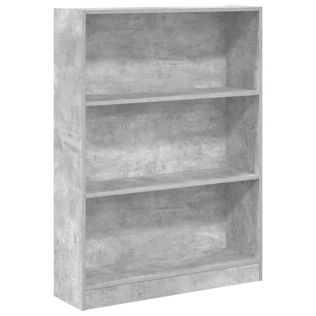 Berkfield Home Bookcase Concrete Grey 80x24x109 cm Engineered Wood - Size: 80 x 24 x 109 cm - image 1