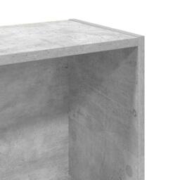 Berkfield Home Bookcase Concrete Grey 80x24x109 cm Engineered Wood - Size: 80 x 24 x 109 cm - thumbnail 8