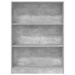 Berkfield Home Bookcase Concrete Grey 80x24x109 cm Engineered Wood - Size: 80 x 24 x 109 cm - thumbnail 5