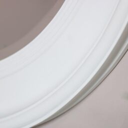 Melody Maison Large Round Vintage White Wall Mirror 80cm X 80cm - Size: 80 cm X 80 cm - thumbnail 6