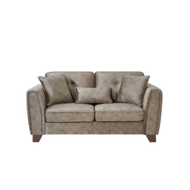 Comfy Living Ltd Faux Suede 2 Seater Sofa In Mink in Taupe - image 1
