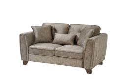 Comfy Living Ltd Faux Suede 2 Seater Sofa In Mink in Taupe - thumbnail 2