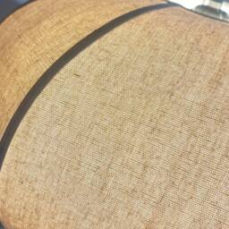 CGC Lighting Libby Large Oatmeal Rounded Stretch Linen Fabric Lampshade in Beige - thumbnail 5