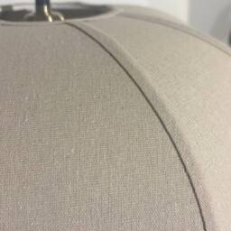 CGC Lighting Libby Large Oatmeal Rounded Stretch Linen Fabric Lampshade in Beige - thumbnail 4