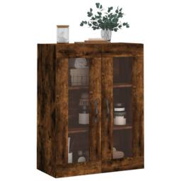 Berkfield Home Wall Mounted Cabinet Smoked Oak 69.5x34x90 cm Engineered Wood in Brown - thumbnail 4
