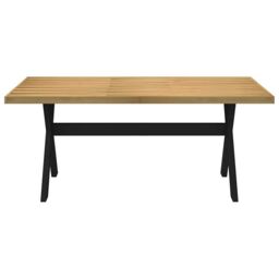 Berkfield Home Dining Table NOAIN X-Shaped Legs 180x90x75 cm Solid Wood Pine in Brown - Size: 180 x 90 x 75 cm - thumbnail 3