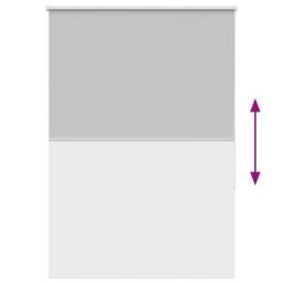 Berkfield Home Roller Blind Blackout Off-White 40x150 cm Fabric Width 35.7 cm Po… in Grey - thumbnail 9