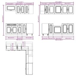 Berkfield Home 11 Piece Kitchen Cabinet Set Kalmar Grey Sonoma Engineered Wood - thumbnail 8