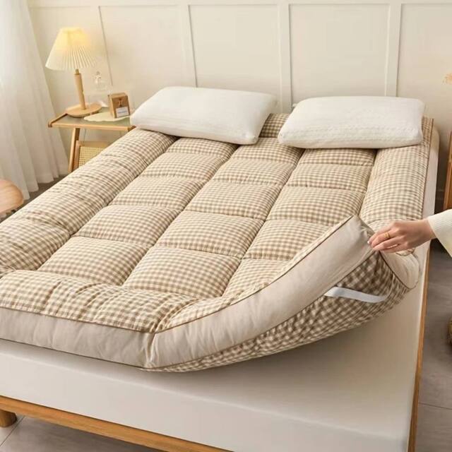 PAWNORA Mattress Toppers 10cm Thick Coffee king in Brown - image 1