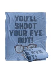 Warner Brothers A Christmas Story Eye Out Silky Touch Super Soft Throw Blanket in White - thumbnail 2