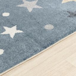 Livabliss Lilian - Kids Blue Grey Beige Yellow Washable Rug for Children's Rooms - Size: 80 cm x 150 cm - thumbnail 3
