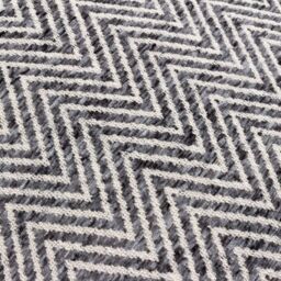 Wylder Croft Twill Woven Cushion in Grey - Size: 50 cm x 50 cm - thumbnail 5