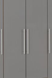 Seconique Seville 4 Door 2 Drawer Wardrobe in Grey - thumbnail 5