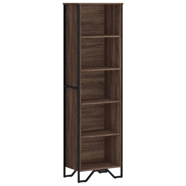 Berkfield Home Bookcase Brown Oak 50x31x169 cm Engineered Wood - Size: 50 x 31 x 169 cm - image 1