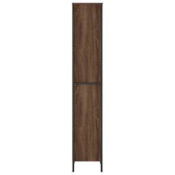 Berkfield Home Bookcase Brown Oak 50x31x169 cm Engineered Wood - Size: 50 x 31 x 169 cm - thumbnail 5