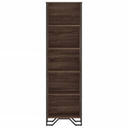 Berkfield Home Bookcase Brown Oak 50x31x169 cm Engineered Wood - Size: 50 x 31 x 169 cm - thumbnail 4